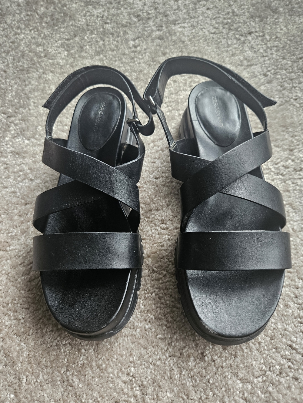 Cole Haan Black Women's Strappy Platform Sandals